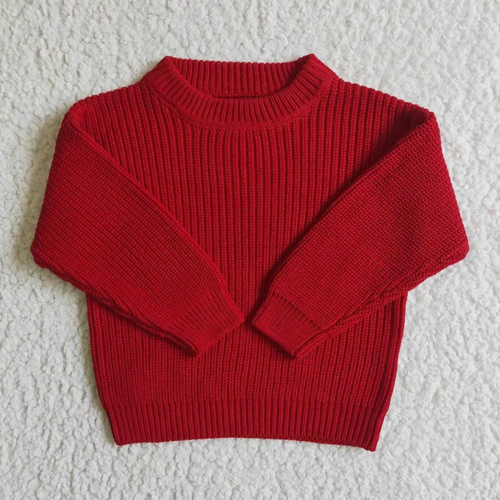 Kid’s Red Knit Sweater size 12-18M